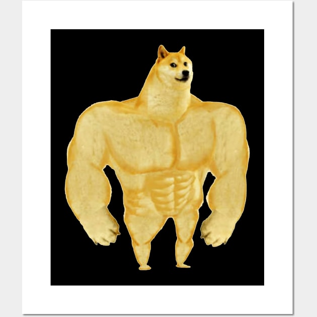 Swole Doge Wall Art by artsylab